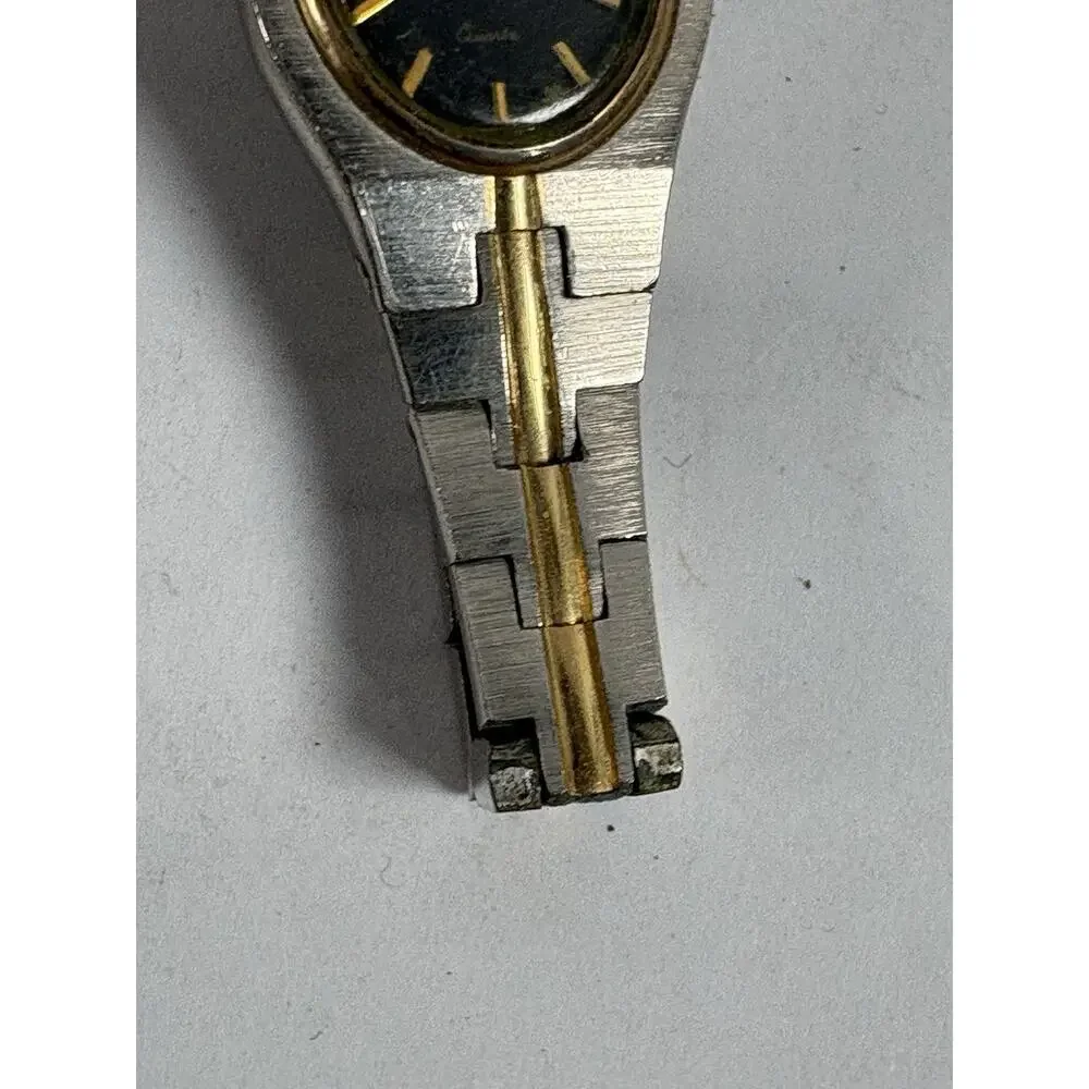 Jules Jurgensen 4960 Women’s Quartz Watch Two Tone Parts Repair Untested